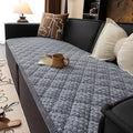 Pet-Proof Textured Quilted Sofa Protector Slipcover — additional view