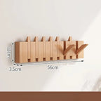 Piano Foldable Wooden Flip Hook Wall Rack — size and scale reference