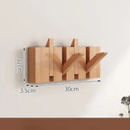 Piano Foldable Wooden Flip Hook Wall Rack — additional view