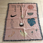 Pink Muse Woven Blanket — additional view