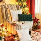 Plush Christmas Tree Cushion Cover — product detail view