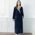 Plush Fleece Contrast Trim Bathrobe — additional view