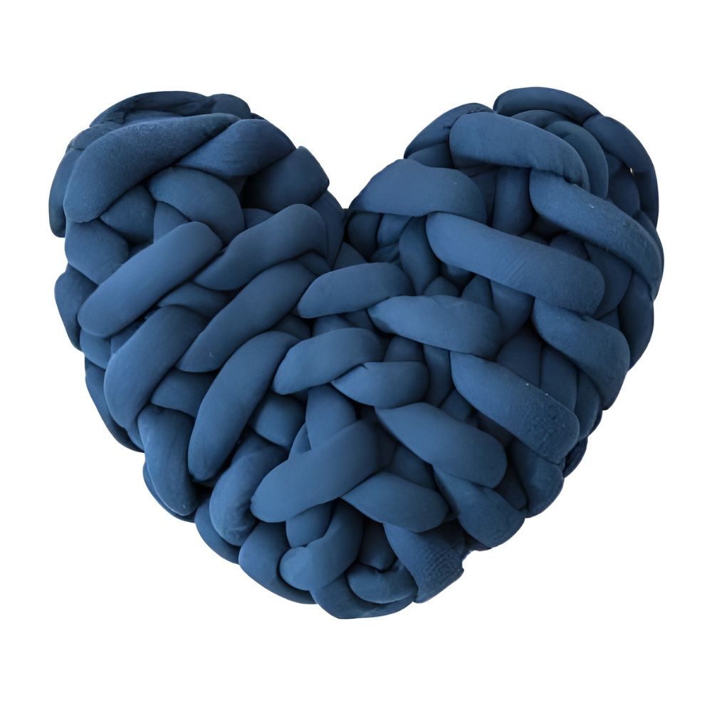 Plush Knotted Heart Shape Cushions — alternate angle view