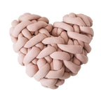Plush Knotted Heart Shape Cushions