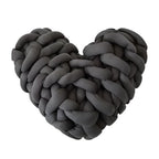 Plush Knotted Heart Shape Cushions