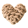 Plush Knotted Heart Shape Cushions — product close-up