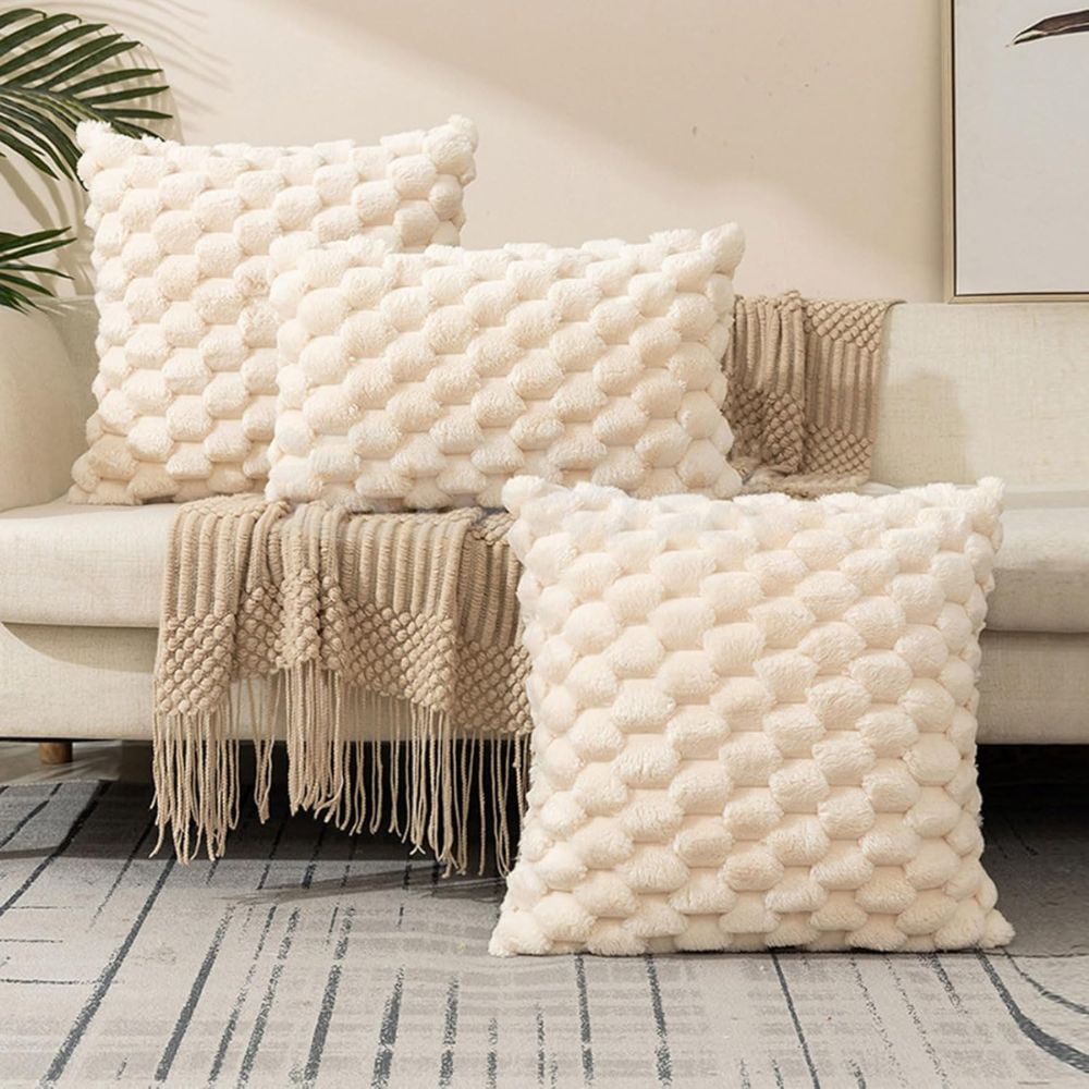 Plush Marshmallow Cushion Cover — product close-up