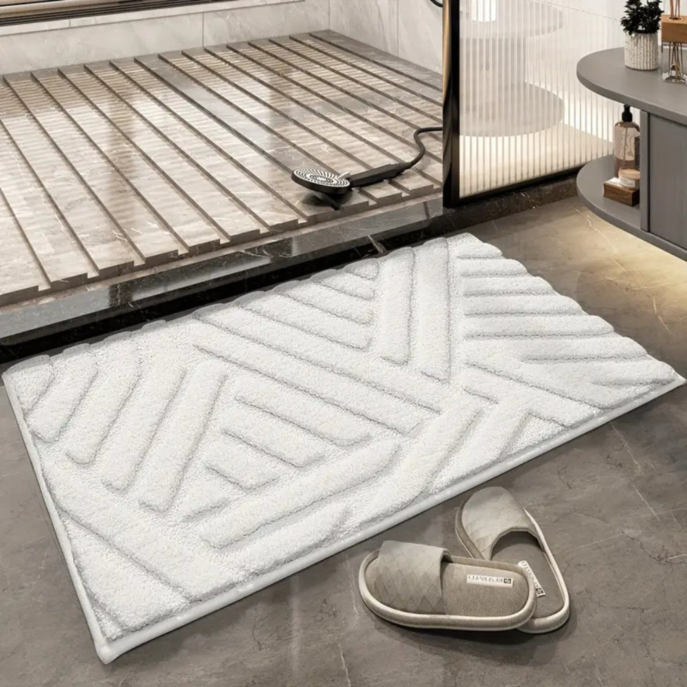Plush Tufted Non-Slip Bath Mat — product close-up