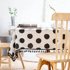Polka Charm Tassel Table Cloth — main product photo