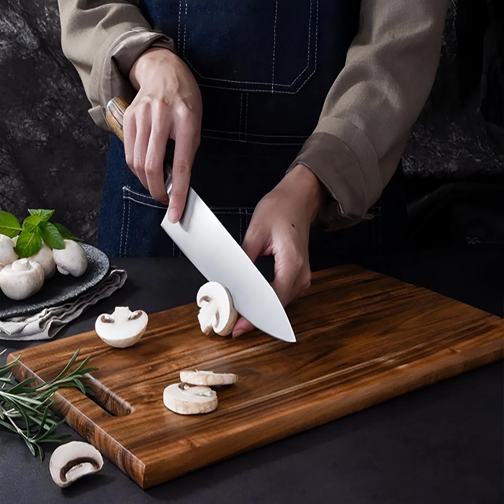Premium Solid Wood Cutting Board — product detail view