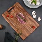 Premium Solid Wood Cutting Board — product in use