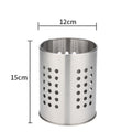Stainless Steel Utensil Holder with Hole — product feature detail