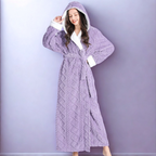 Plush Long Hooded Robe — main product photo