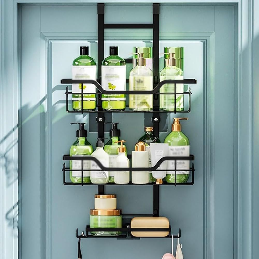 Quick Reach Hanging Bathroom Caddy — product in use