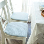 Quilted Japanese-Inspired Seat Cushion — alternate angle view