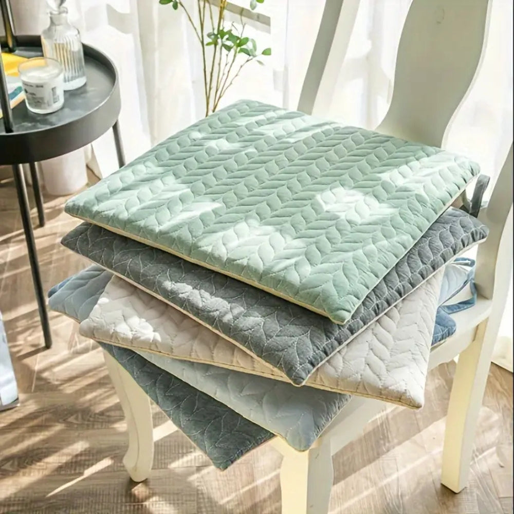 Quilted Japanese-Inspired Seat Cushion — product in use