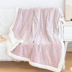 Warm Waffle Sherpa Blanket — alternate angle view