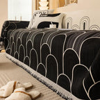 Rainbow Arches Chenille Sofa Cover — product detail view