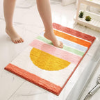 Rainbow Sunset Soft Bath Mat — alternate angle view