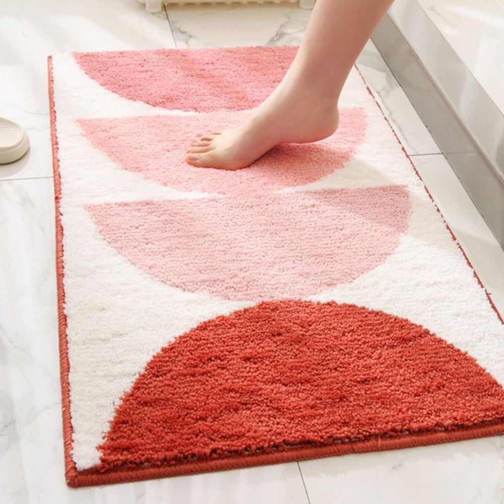Rainbow Sunset Soft Bath Mat — product feature detail