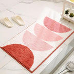 Rainbow Sunset Soft Bath Mat — product in use