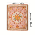 Rosefield Floral Beach Picnic Travel Blanket — alternate angle view