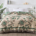 Rosewood Grace Throw Cotton Blanket — product close-up