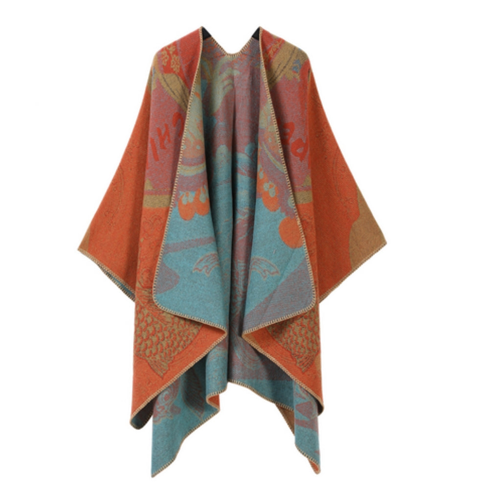 Runestone Reverie Reversible Poncho — product feature detail