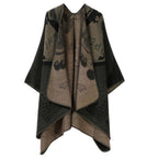 Runestone Reverie Reversible Poncho — lifestyle shot
