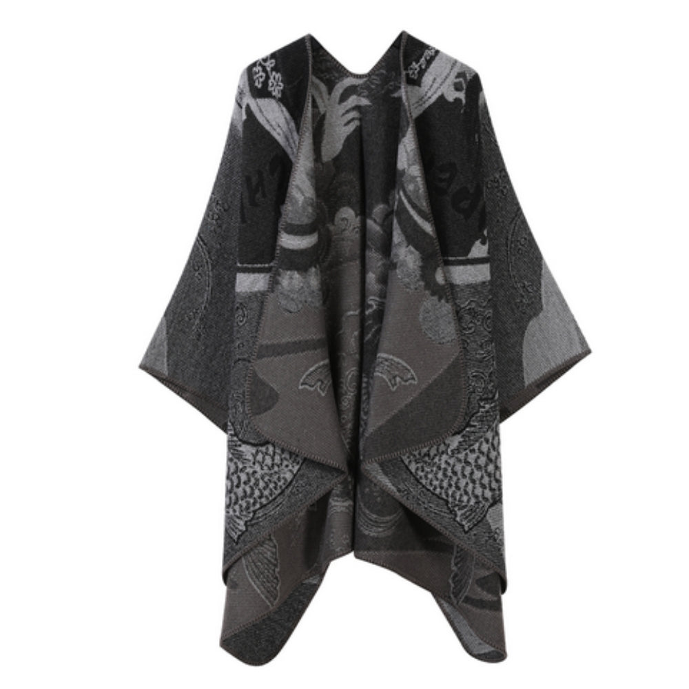 Runestone Reverie Reversible Poncho — alternate angle view