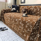 Rustic Blossom Ivory Floral Sofa Cover — main product photo