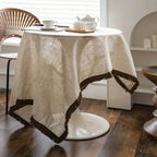 Rustic Charm Tassel Tablecloth — alternate angle view