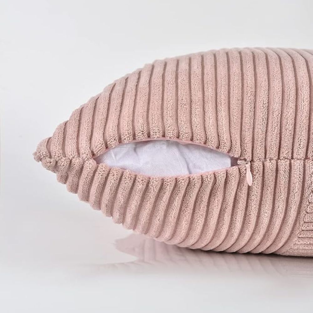 Rustic Corduroy Cushion Cover — product feature detail