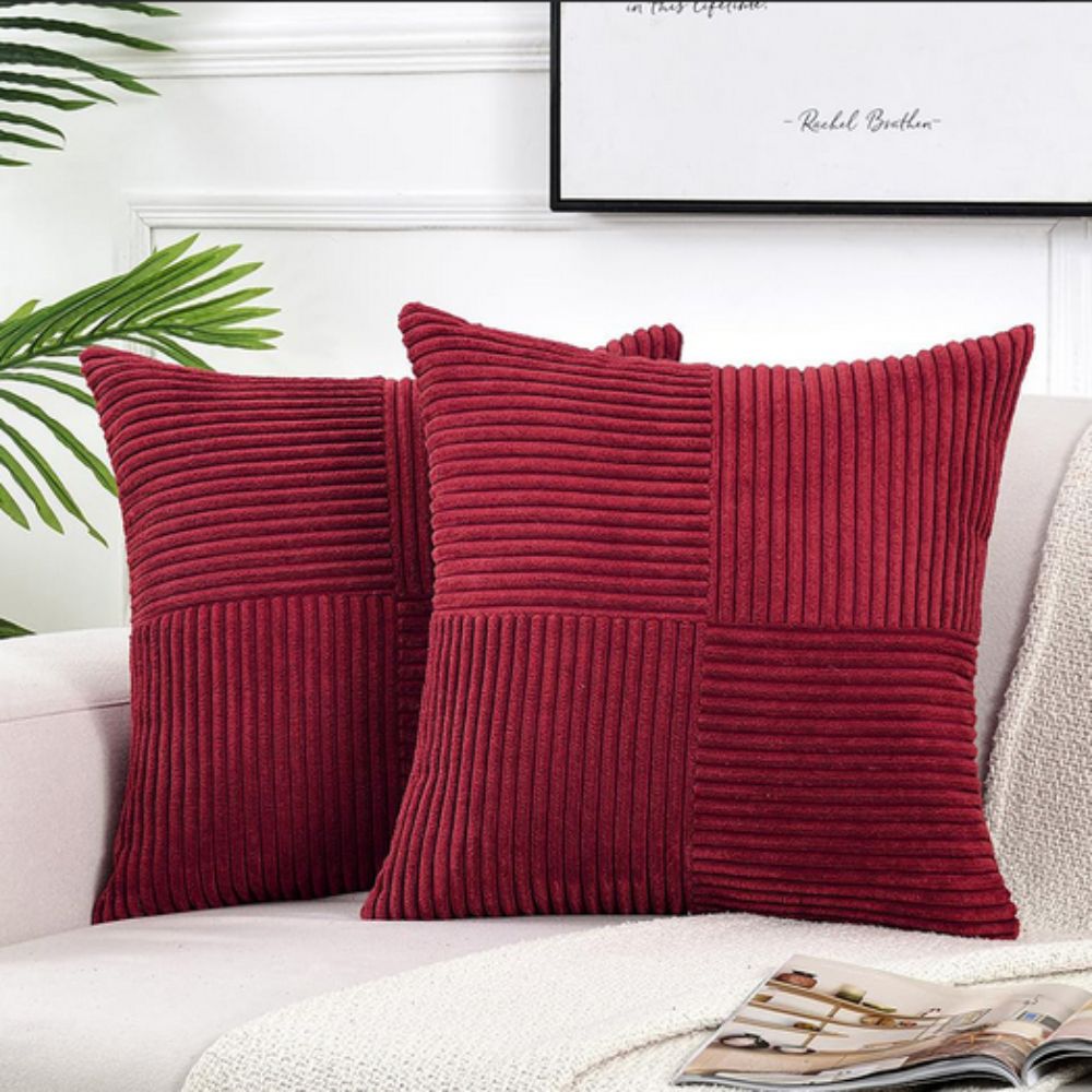 Rustic Corduroy Cushion Cover — product close-up