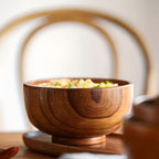Rustic Jujube Wooden Bowl — product detail view