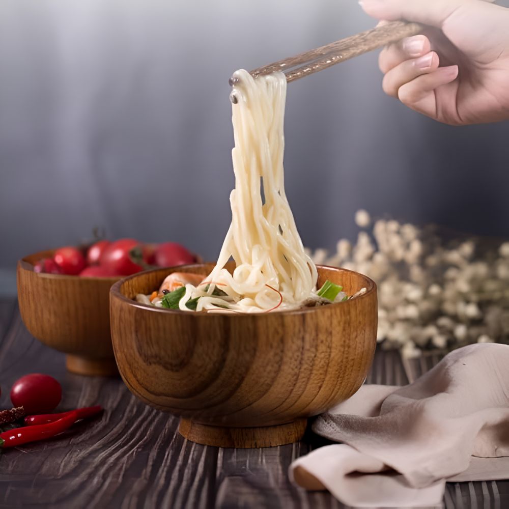 Rustic Jujube Wooden Bowl — lifestyle shot
