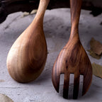 Rustic Teak Serving Set | 2 Pcs — alternate angle view