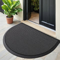 Rynel Semi Circle Doormat | Non-Slip Entrance Mat — alternate angle view