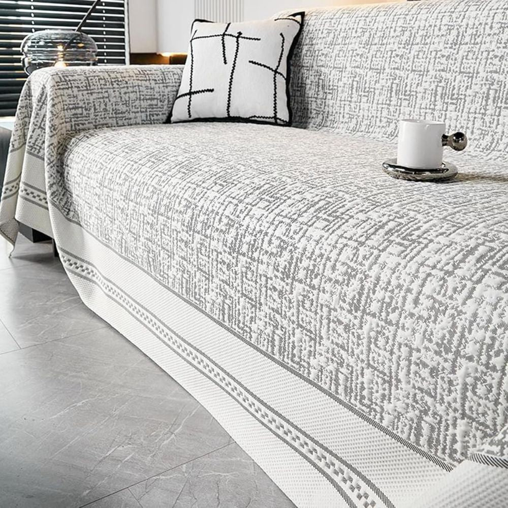 Sahara Sketch Chenille Sofa Cover — size and scale reference