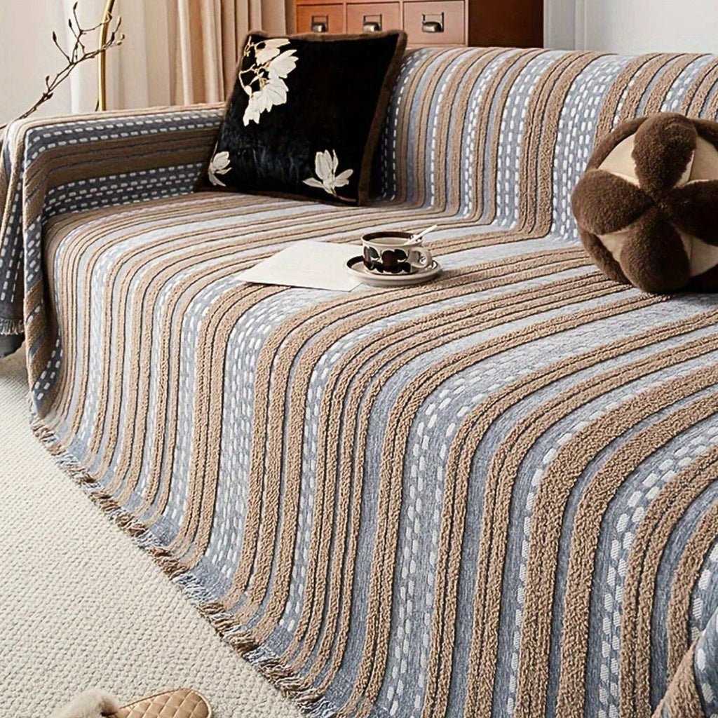 Sahara Style Plush Boho Sofa Cover Blanket — additional view