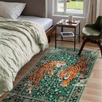 Savage Grace Tiger Tapestry Carpet Rug — lifestyle shot