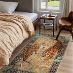 Savage Grace Tiger Tapestry Carpet Rug — product detail view