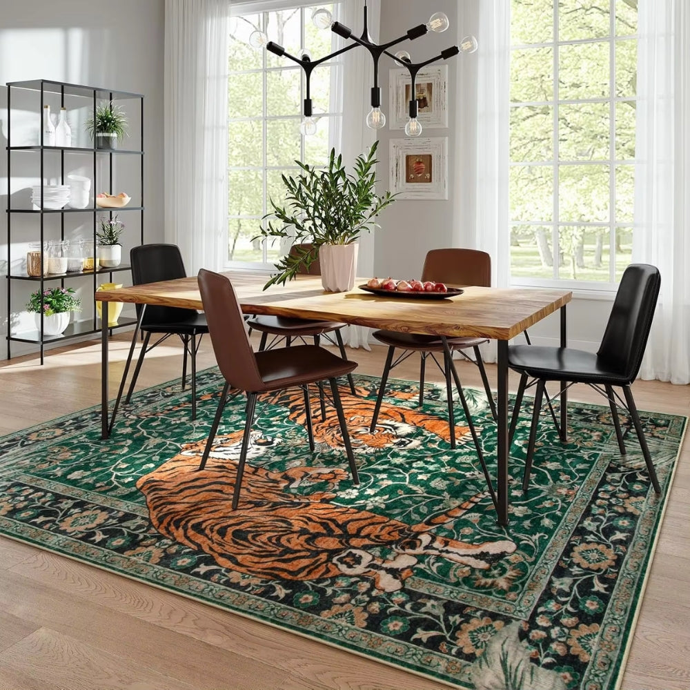 Savage Grace Tiger Tapestry Carpet Rug — product feature detail