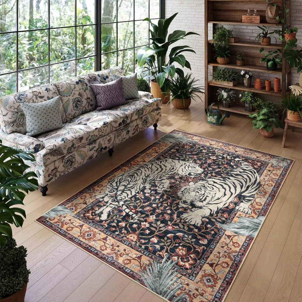 Savage Grace Tiger Tapestry Carpet Rug — additional view