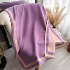 Savéra Striped Double-Sided Poncho Scarf — lifestyle shot