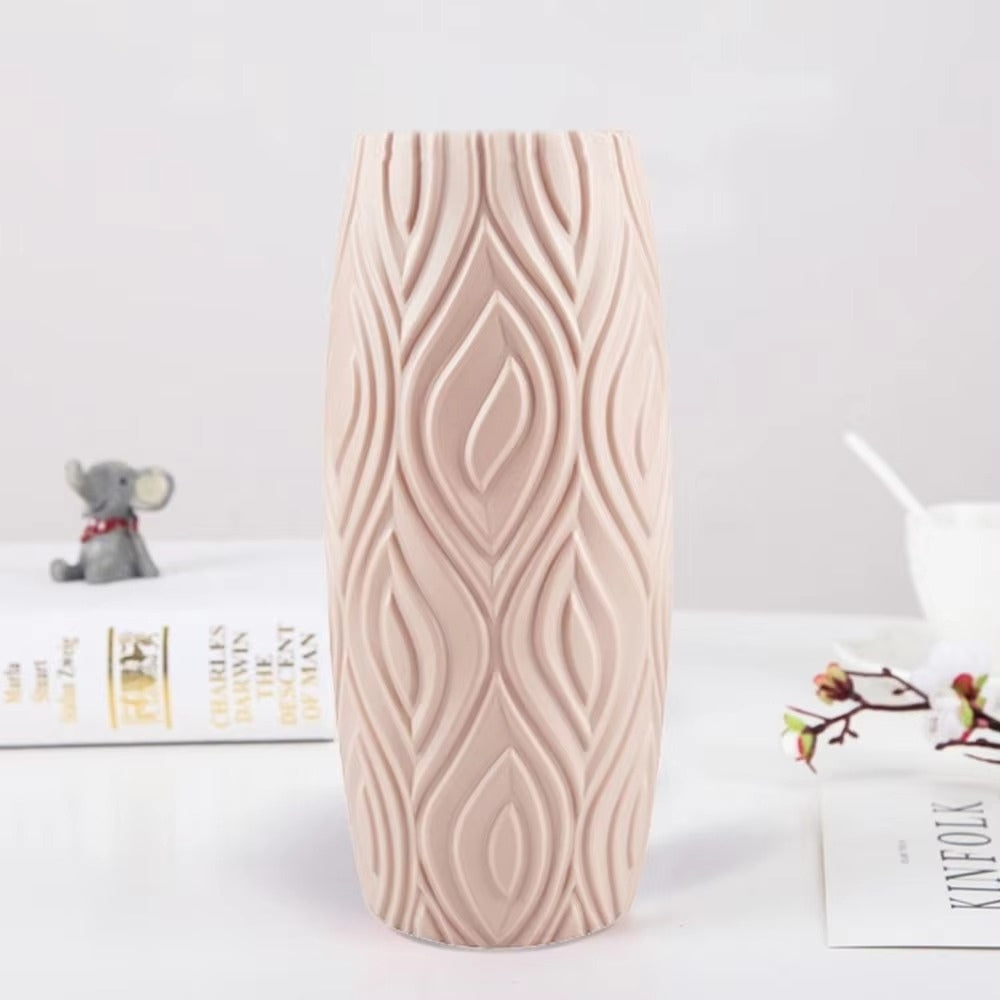 Sculpted Textured Leaf Vase — product close-up