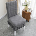 Seraphine Embossed Oval Knitting Dining Chair Cover — lifestyle shot