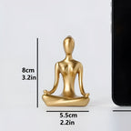 Serene Meditating Woman Statue — size and scale reference