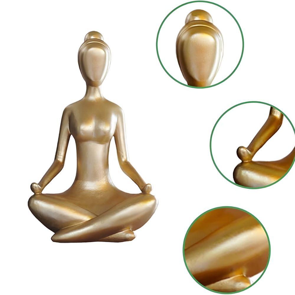 Serene Meditating Woman Statue — lifestyle shot