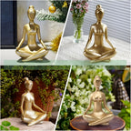 Serene Meditating Woman Statue — product in use